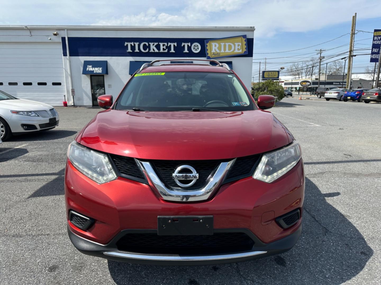 2016 RED Nissan Rogue SV AWD (KNMAT2MVXGP) with an 2.5L L4 DOHC 16V engine, CVT transmission, located at 1254 Manheim Pike, Lancaster, PA, 17601, (717) 393-9133, 40.062870, -76.323273 - Photo#1